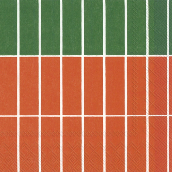 Servietter Tiiliskivi Raita orange